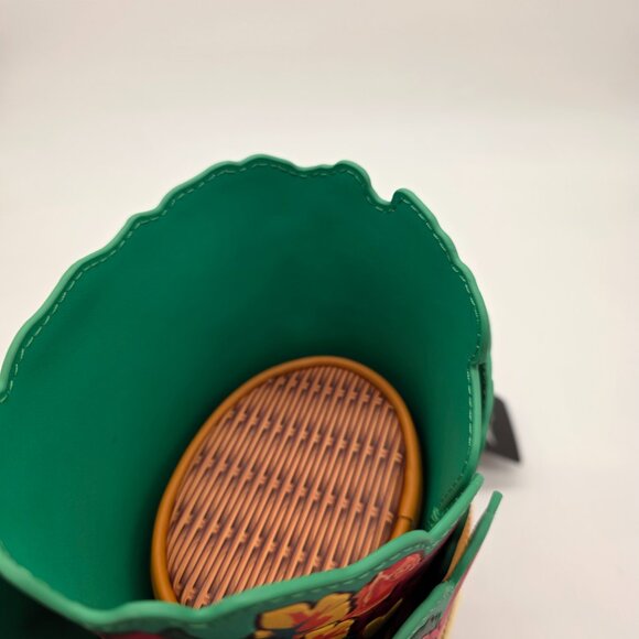 Loungefly Floral Butterfly Wicker Basket Crossbody Bag Roses NWT - Picture 5 of 7